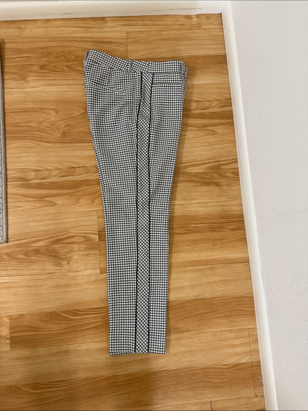 Women's Black & White Checkered Dress Pants - Picture 4 of 4